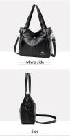 Bolso de cuero con asa superior para mujer, bolso de hombro femenino, de lujo, de diseñador - details 15