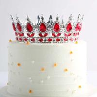 Hermosa corona de decoración grande de cristal para decoraciones de pastel de fiesta de cumpleaños de Gril - details 5