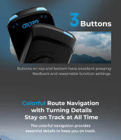 GEOID CC600 Color Screen Bike Computer Smart Navigation GPS Wireless Bicycle Speedometer WIFI ANT+ 11 Languages Cycling Odometer - details 3
