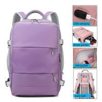 Bolsa de gimnasio USB de 17 pulgadas para mujer, mochila seca y húmeda, mochila de nailon para mujer, bolso de hombro para estudiante, mochila escolar para computadora portátil - details 6