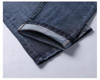 Vaqueros rectos informales azules y negros elásticos para piernas, modernos y clásicos, ropa de marca para hombre - details 11