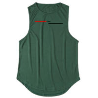 Muscleguys-Camiseta sin mangas de malla para hombre, Camiseta holgada transpirable para entrenamiento de trotar, Verano - details 18