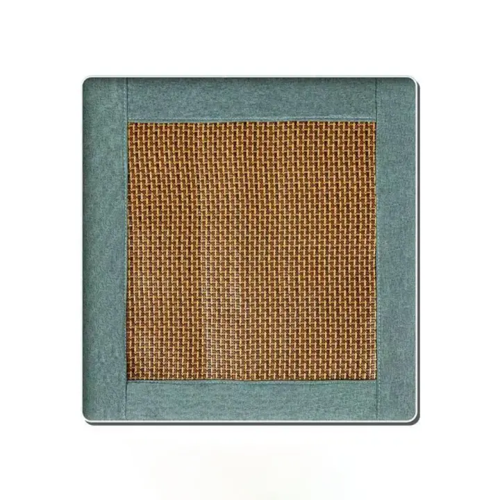 Cojín de asiento de ratán transpirable para decoración del hogar, cómodo y fresco cojín para silla, almohadillas para asiento de oficina desmontables antideslizantes para verano - 1