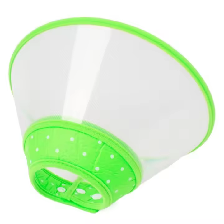 Collar de protección para gatos, ajustable, anti-mordeduras, anti-lamido, de plástico, tipo elisabétnico, para cirugía, heridas y recuperación. - 1