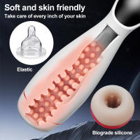 Vibrador automático del entrenamiento del pene del masturbador masculino, juguetes sexuales de la vibración de 10 frecuencias para los hombres - details 4