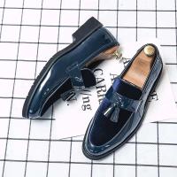 Zapatos informales puntiagudos para hombre Oxford, vestido de cuero de gamuza, superventas, moda 2025 - details 1