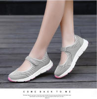 Zapatos informales de verano para mujer, zapatillas portátiles suaves, zapatos para caminar, suelas planas para mujer, zapatos blancos transpirables sin cordones - details 10