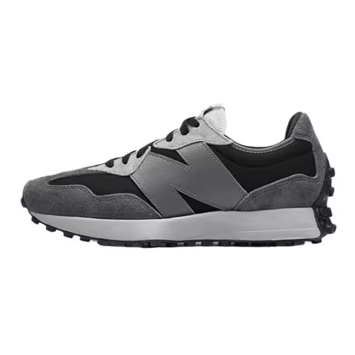 VENTA CALIENTE Time Discount Zapatillas GRM para hombre para hombres y mujeres Zapatos Leten NB 327 - Gris oscuro con zapatillas de deporte negras - 1