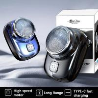 Mini Afeitadora eléctrica recargable por USB, afeitadora portátil de bolsillo para hombres - details 1