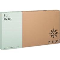 14075cm, Escritorio negro de metal con almacenamiento y soporte para monitor, Escritorio con acabado espresso, Mesa para ordenador, Montaje sencillo - details 6