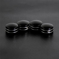 Tapa de cabeza de bujía de motocicleta, cubierta de perno, 4 piezas, negro/cromo, para Harley Sportster XL883 XL1200 48 Touring Street Glide 99-17 - details 1