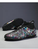Zapatos de fútbol de marca para hombre, botas de fútbol de tobillo alto para niño, zapatillas de deporte de entrenamiento de hierba antideslizantes para exteriores, tacos, zapatillas de fútbol TF/FG - details 26