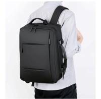 Mochila de viaje clásica para hombre, morral de negocios expandible con USB, bolsa de gran capacidad para ordenador portátil, im - details 29