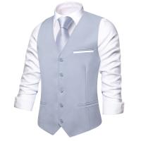 Chaleco para hombre, elegante chaleco de seda verde, corbata, pañuelo, gemelos, conjuntos para hombre, boda, fiesta de negocios, regalo de diseñador. - details 16