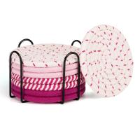 8 posavasos para escritorio, posavasos para bebidas, posavasos absorbentes para mesa de centro, posavasos bonitos - details 0