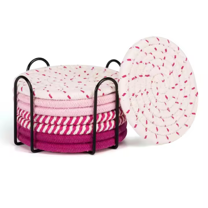 8 posavasos para escritorio, posavasos para bebidas, posavasos absorbentes para mesa de centro, posavasos bonitos - 1