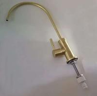 Grifo de Cocina de Acero Inoxidable Montado en la Cubierta Giratorio Agua Fría Puro Oro Plateado - details 2