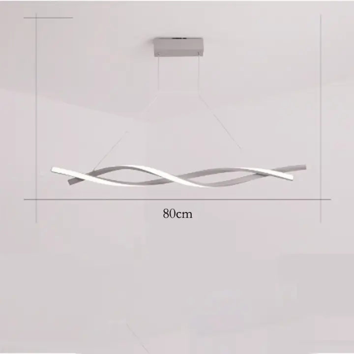 Candelabros modernos, luz colgante LED de techo, lámpara de techo nórdico de 80cm - 1