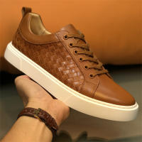 Zapatos de cuero tejidos a mano, zapatos de estilo británico para hombres - details 6