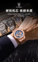 Marca suiza multifuncional nuevo reloj para hombre reloj de cuarzo luminoso impermeable - details 2