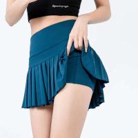 Pantalones cortos deportivos de verano a la moda, falda de tenis transpirable plisada antideslumbrante para correr al aire libre - details 6