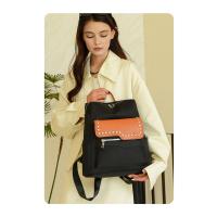 Mochila retro de cuero suave para mujer, nuevo estilo, moderna mochila de moda para damas, mochila escolar de gran capacidad - details 10