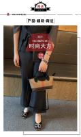 Bolso de Hombro Crucero de Alta Calidad y Moda Tamaño Grande Versátil Diseño de Cuadros Texturados - details 5