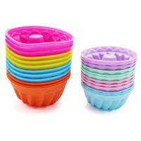 Muffin de silicona taza 12 vasos de silicona muffin taza pastel donut taza calabaza - details 6