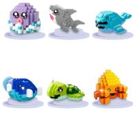 6 piezas Caja Misteriosa Marina Xiaofangle - Bloques Ensamblables Educativos (12 juegos, DIY para Niños) - Colécciona 6 Criaturas Marinas Diferentes! - details 0