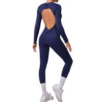 Conjunto de yoga sin costuras para mujer, yoga para mujer, sujetador deportivo acanalado, body de gimnasio, tres piezas de ropa deportiva, 1/2 pieza. - details 16