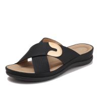 Sandalia, un cinturón, zapatos informales con tacón inclinado, nuevo estilo, sensación de pisar mierda, sandalias de mamá de fondo suave, prendas de vestir exteriores para mujer, zapatillas - details 1