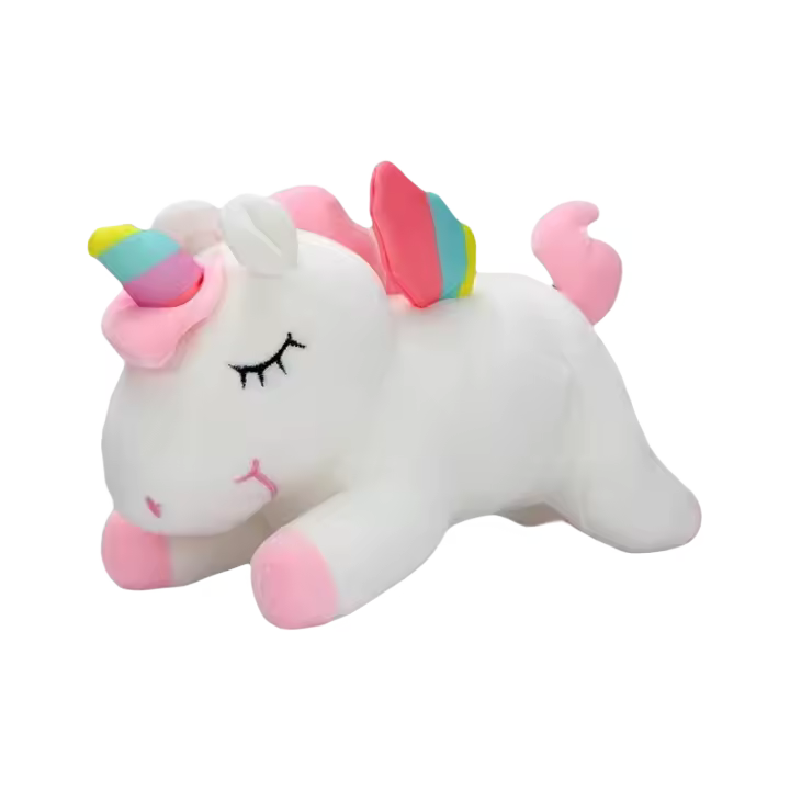 Muñeco De Peluche Unicornio Suave Anime Animal Lindo Peluche Kawaii Para Regalo De Cumpleaños Almohada De Descanso Para Niños - 1