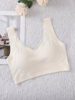 3pcs Sujetadores Deportivos de Moda para Mujer - Detalles de Encaje y Malla Sexy, Sin Aros con Almohadillas Extraíbles, Mezcla de Nailon - details 9