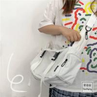 Bolso cruzado de Lienzo a la Moda para Mujeres Bolso de Hombro de Color Sólido, Gran Capacidad, Estilo Casual para Mujeres y Hombres jóvenes - details 11