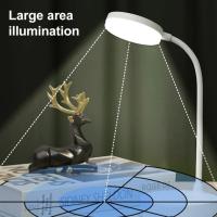 Lámpara LED de mesa recargable por USB, luz ajustable, Flexible, cuello de cisne, protección ocular, lámpara de lectura - details 8