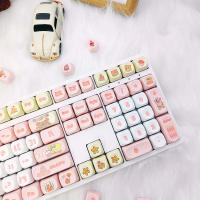 Bob Esponja SquarePants keycaps MOA altura PBT material sublimación caliente keycaps linda personalidad personalizada pequeño conjunto completo de keycaps (teclado no incluido) - details 5