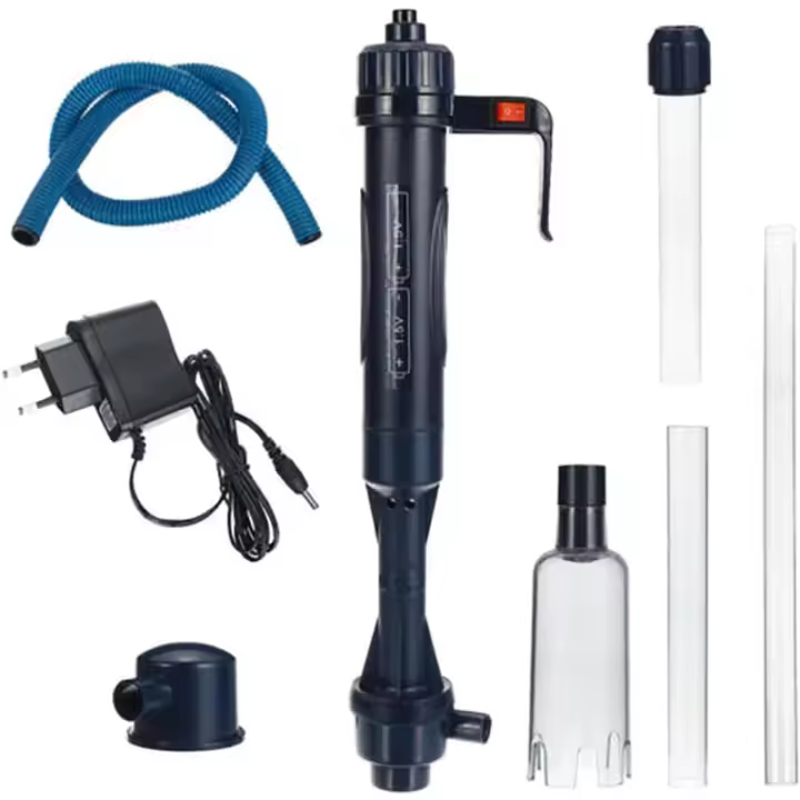 Limpiador eléctrico de grava y arena para acuario, cambiador de agua automático, tubo extensible, bomba de filtro de sifón, vacío - 1