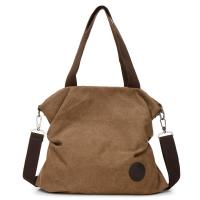 Bolso de mano informal europeo y americano para mujer, bandolera de hombro portátil de lona Simple, bolso cruzado de gran capacidad - details 10