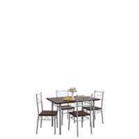 Juego de Mesa de Comedor de Cocina Blanca con 4 Sillas Durable 110x70cm Mesa y 4 sillas de Cocina Comedor - details 7