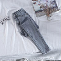 Pantalones vaqueros de mujer de talla grande de cintura alta primavera otoño Pantalones pitillo ajustados - details 5