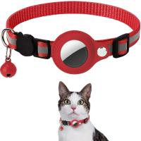 Collar para gato ajustable reflectante Breakaway con soporte para AirTag y campana – Collar de seguridad impermeable para gatitos/adultos - details 9