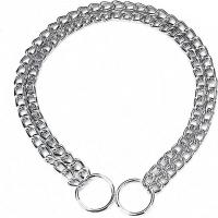 Ahogador para perros con cadena antideslizante P para perros pequeños, medianos y grandes, cuellos de entrenamiento Titan duraderos, mascota estable cromada de 2 filas - details 1