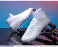 Zapatos de fútbol transpirables de caña alta con interior y exterior de suelo plano antideslizante - details 29