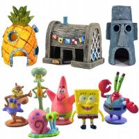 Conjunto de figuras de casas para acuario, Bob Esponja, decoración de casas, adorno - details 7