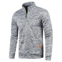 2025 Chaqueta de punto con cuello para hombre, suéter de terciopelo fino, estilo moderno, talla grande, otoño e invierno - details 8