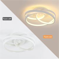 Goeco Lámpara de Techo Moderna 40W Iluminación Blanca Fría/Cálida Montaje Semi-Flush - details 3
