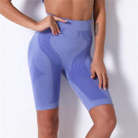 Pantalones cortos de entrenamiento para mujer, cinco puntos para fitness, ropa de gimnasio, pantalones cortos de yoga sin costuras - details 3