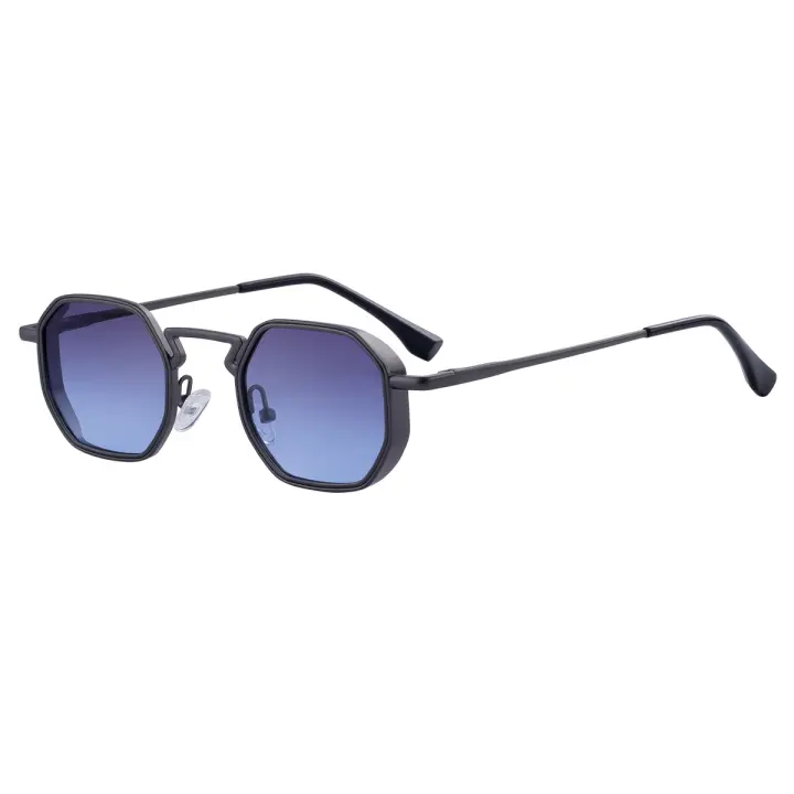 Gafas de sol de moda 2025, nuevas, con montura metálica y patillas resistentes al sol para hombre. - 1