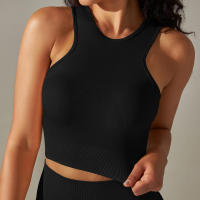 Hamidou-Sujetador deportivo Push Up para mujer, sostén de Fitness a prueba de golpes, para Yoga, correr, chaleco Sexy - details 1