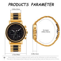 Reloj de Madera para Hombre DODO DEER – Reloj de Cuarzo Multifuncional Personalizado, Estilo Clásico y Elegante - details 37